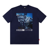 Men T Shirt West Coast T-shirt Street Retro Hiphop Short Sleeve Men and Women