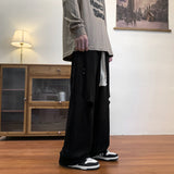 Men Sweatpants Design Hiphop Sweatpants Men Vintage Broken Holes Pants