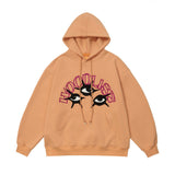 Men Hoodie Eyes Embroidered Hoodie Men