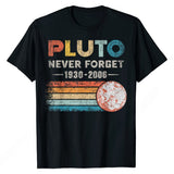 Pluto Never Forget Vintage Funny Lover Gift T-Shirt