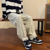 Men Sweatpants Vintage Corduroy Casual Men's Wide-Leg Pants