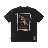 Men T Shirt Loose T-shirt Trendy Printed Short Sleeve Men's Summer