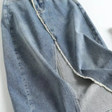 Women Skirt Vintage Denim Skirt Skirt