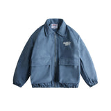 Unisex Sweater Winter Pu Embroidery Workwear Cotton Coat