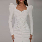 Women Desses Fall Women's Clothing Long Sleeve Dress