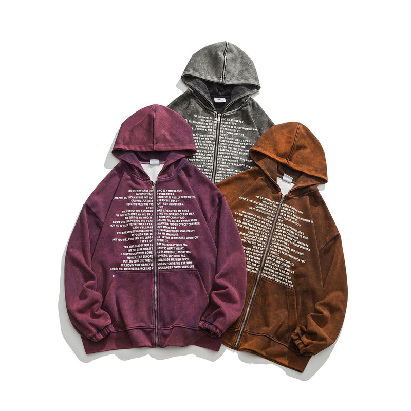 Unisex Sweatshirt Autumn Zipper Hooded Sweater