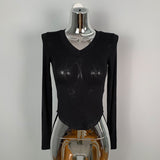 Women Long Sleeve Shirt Tight Spring Long Sleeve