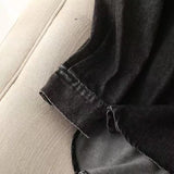Women T-Shirt Loose Mid-Length Boyfriend Style Denim Shirt for Women