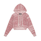Women Sweater Short Knitted Hooded Cardigan Women's Autumn Long Sleeve Sweater