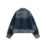 Unisex Jacket Autumn Gradient Denim Coat Women's Clothing