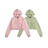 Unisex Jacket Autumn Short Hooded Casual Sweatshirt
