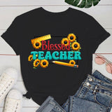 Teachers' Day T shirt Fashion Funny Blessed Teacher