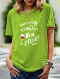 Women's Independence Day T Shirt Pattern Printed Short-Sleeved T-shirt