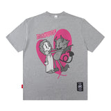 Men T Shirt American Street Short-Sleeved T-shirt Men's Loose