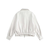Unisex Jacket Autumn Vintage Wax Oil Leather Coat Women's Clothing