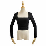 Women T-Shirt Long Sleeve T-shirt Female Autumn Slimming Bottoming Top