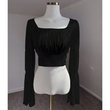 Women Long Sleeve Shirt Women's Spring and Autumn Slim Fit Slimming Top