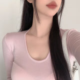 Women Long Sleeve Shirt Comfortable Bottoming Shirt Women's Long Sleeve Autumn