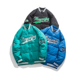Varsity Jacket Vintage Embroidery Pattern Baseball Uniform Cotton Clothes