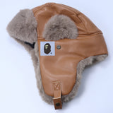 Bathing Ape Hat Thickened Fleece Cold Protection Warm Ear Protection