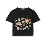 Women T-shirt Printed Short Sleeve T-shirt Women's Short Summer Casual