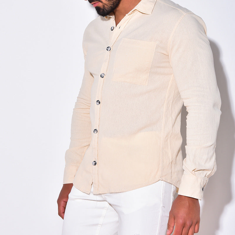 Men Shirt Autumn Long Sleeve Men's Casual Shirt