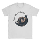 Vintage Pedro Raccoon T-Shirts for Men Crewneck Cotton