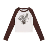 Women Long Sleeve T-shirt Multicolor Printing Long Sleeve T-shirt Women's Spring and Autumn round Neck