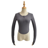 Women T-shirt Long Sleeve Pullover T-shirt Top