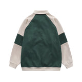 Men Hoodie Lapel Pullover Sweater Men's Casual Long Sleeve Polo Collar Sportswear