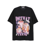 Men's T Shirt Short-Sleeved T-shirt Men's and Women's Hiphop High Street Loose Top