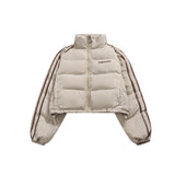 Unisex Jacket Winter Stand Collar Short Bread Coat