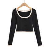 Women T-Shirt Color Matching Skinny Exercise Top Women's Short Workout Clothes Spring T-shirt