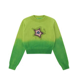 Women Sweater Short Sweater Women's Spring and Autumn round Neck Casual Sweater