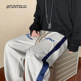 Men Sweatpants Fashion Brand Ins Summer Sports Straight Baggy Pants