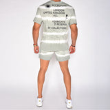 Men Co-Ords Suit Short Sleeve T-shirt Men's Casual Sports Men's Clothing