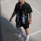 Men's Shirt Cardigan Fashion Men's Personalized Printing