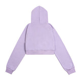 Women Hoodie Cropped Hoodie Girls' Half Zip Pullover Hoodie
