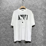Amiri T Shirt Embroidered Jacquard Casual Round Neck