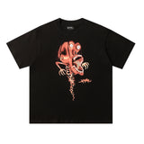 Travis Scott T-Shirt Crew Neck Short Sleeve Loose Lightning T-Shirt