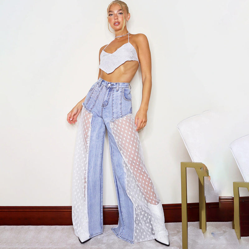 Women Cargo Pants Jeans Women's Loose Draping Effect