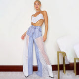 Women Cargo Pants Jeans Women's Loose Draping Effect