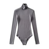 Women T-shirt Spring Slim-Fitting Pure Color Tight Long Sleeve T-shirt