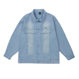 Men Denim Jacket Men Loose All-Matching Jacket