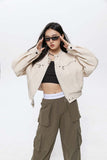 Unisex Jacket Autumn Fashion Stand-up Collar Casual Jacket Women's Clothing