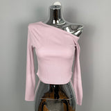 Women Long Sleeve Shirt Short Autumn Long Sleeve