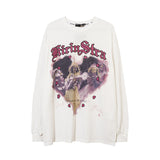 Men Long Sleeve Shirt Portrait Printing High Street Long Sleeve T-shirt Men and Women Loose