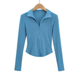 Women T-shirt Autumn Undershirt Slim Sweater Women's T-shirt