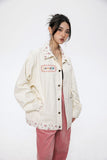 Unisex Jacket Autumn Vintage Embroidered Coat Women's Clothing