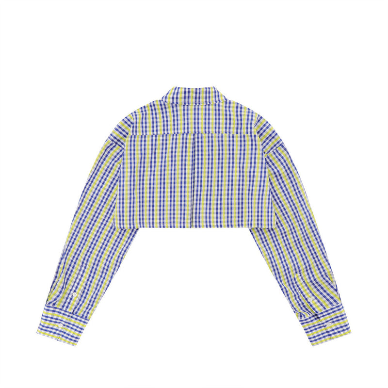 Women Long Sleeve Shirt Women's Short Long Sleeve Shirt Spring and Autumn Leisure Pocket Shirt